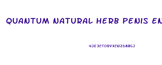 Quantum Natural Herb Penis Enlargement
