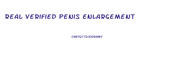 Real Verified Penis Enlargement