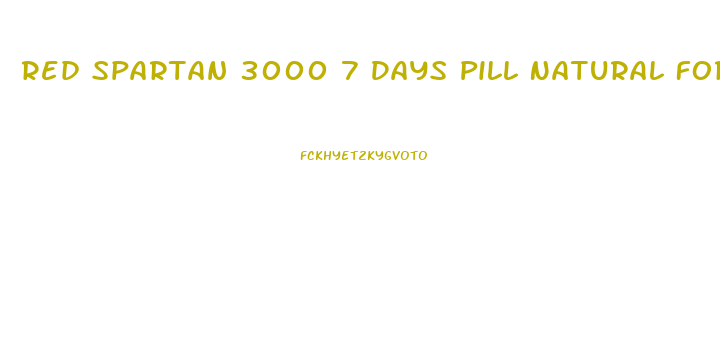 Red Spartan 3000 7 Days Pill Natural Formula Male Enhancer