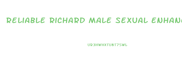 Reliable Richard Male Sexual Enhancer Capsules