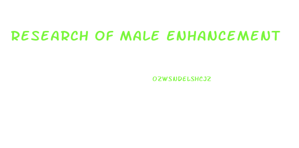 Research Of Male Enhancement