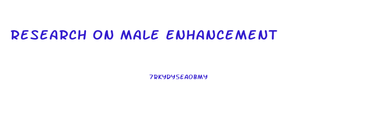 Research On Male Enhancement