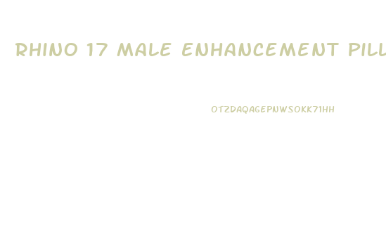 Rhino 17 Male Enhancement Pills