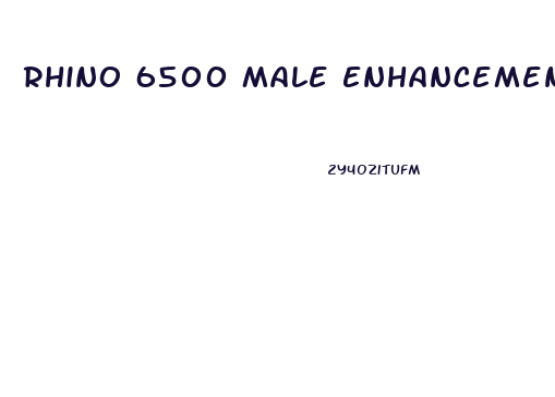 Rhino 6500 Male Enhancement