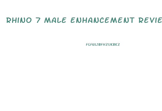 Rhino 7 Male Enhancement Review