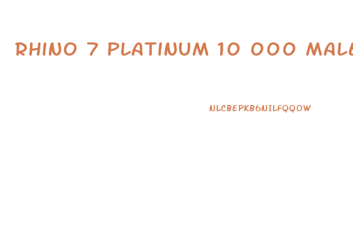 Rhino 7 Platinum 10 000 Male Enhancement Sexual Performance Supplement