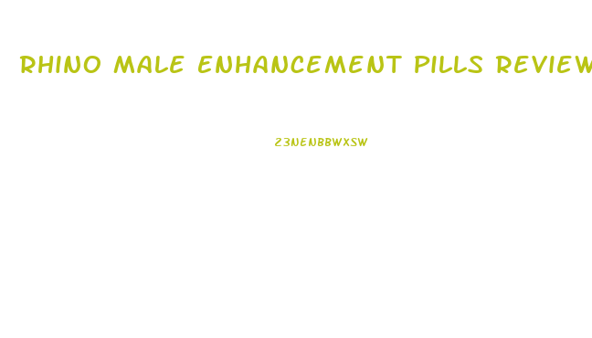Rhino Male Enhancement Pills Reviews