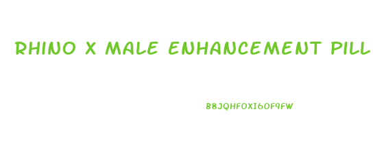 Rhino X Male Enhancement Pill