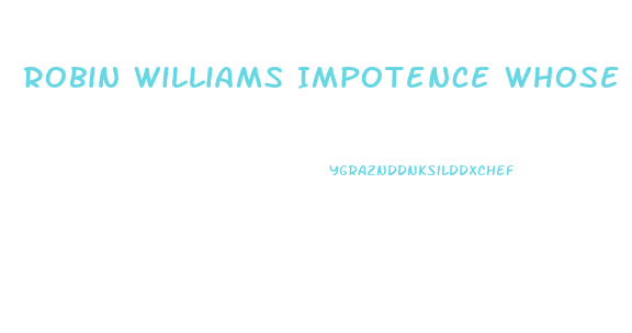 Robin Williams Impotence Whose Line