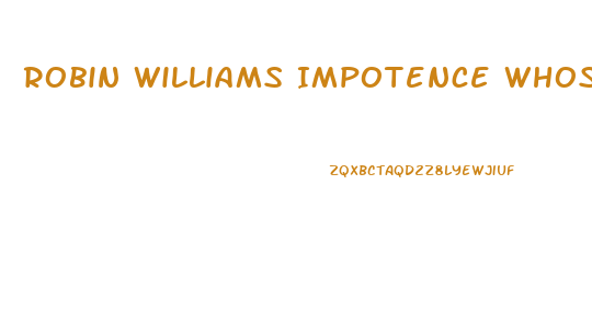 Robin Williams Impotence Whose Line