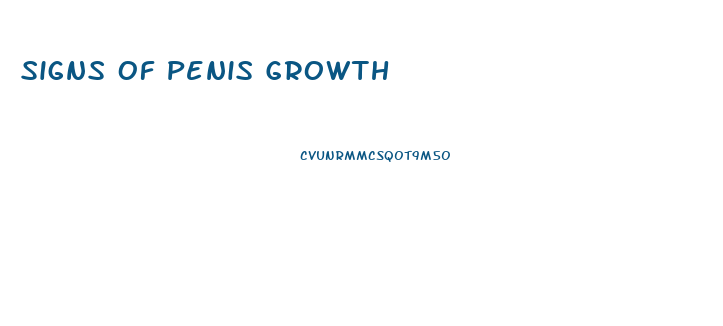 Signs Of Penis Growth