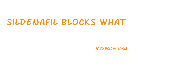 Sildenafil Blocks What