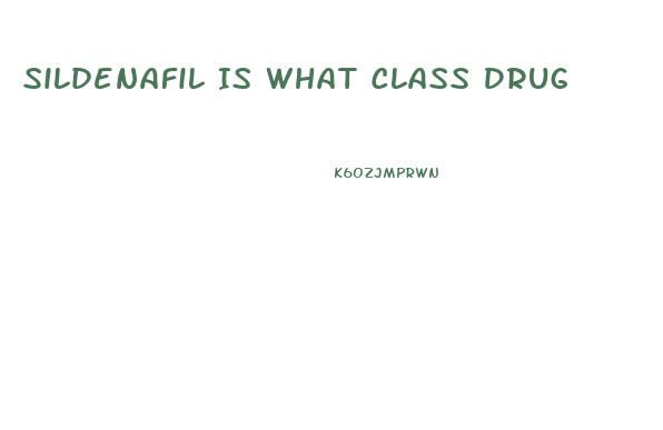 Sildenafil Is What Class Drug