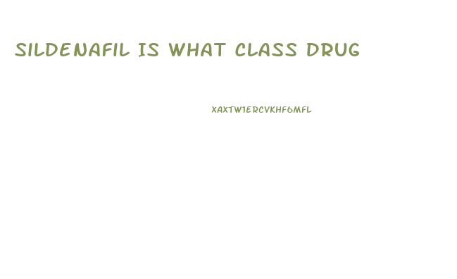 Sildenafil Is What Class Drug