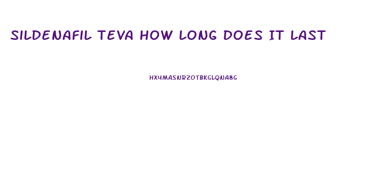 Sildenafil Teva How Long Does It Last