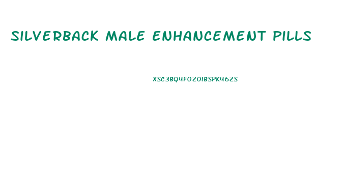 Silverback Male Enhancement Pills