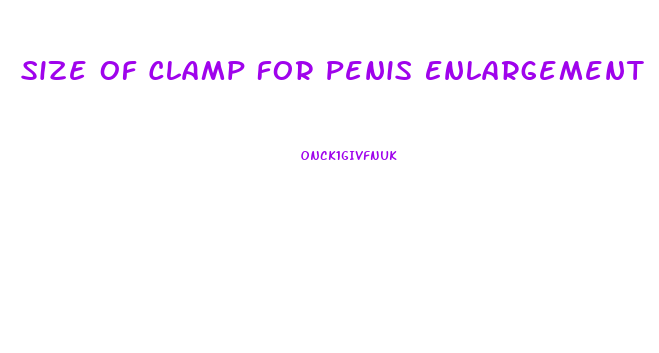 Size Of Clamp For Penis Enlargement