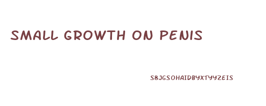 Small Growth On Penis