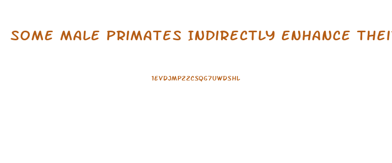 Some Male Primates Indirectly Enhance Their Reproductive Success By