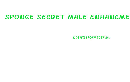 Sponge Secret Male Enhancment