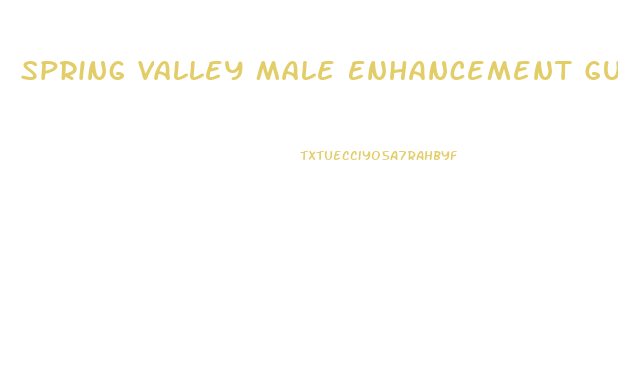 Spring Valley Male Enhancement Gummies