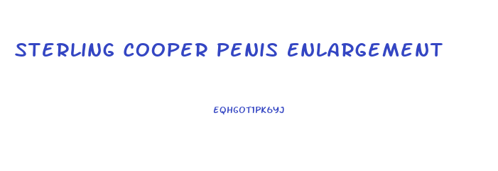Sterling Cooper Penis Enlargement