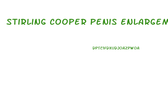 Stirling Cooper Penis Enlargement