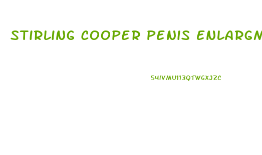 Stirling Cooper Penis Enlargment
