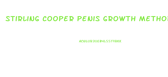 Stirling Cooper Penis Growth Method
