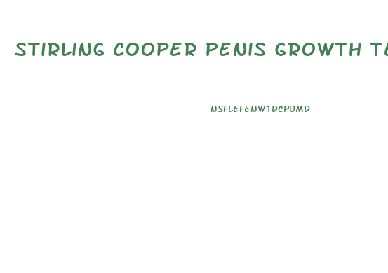 Stirling Cooper Penis Growth Technique