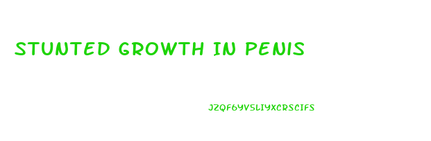 Stunted Growth In Penis