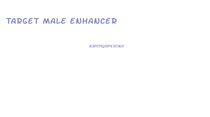 Target Male Enhancer