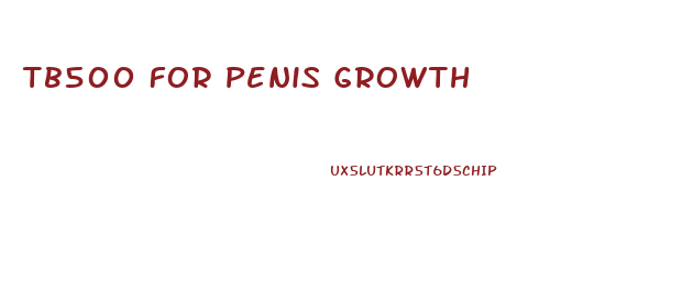 Tb500 For Penis Growth
