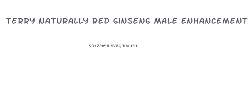 Terry Naturally Red Ginseng Male Enhancement Reviews