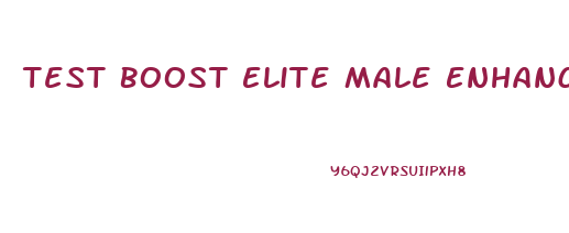 Test Boost Elite Male Enhancement