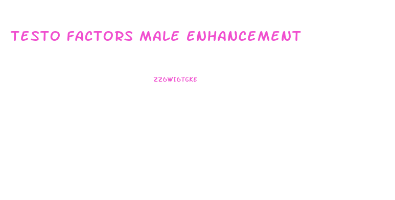 Testo Factors Male Enhancement