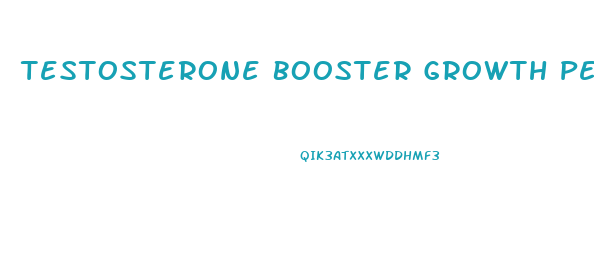 Testosterone Booster Growth Penis