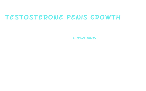 Testosterone Penis Growth