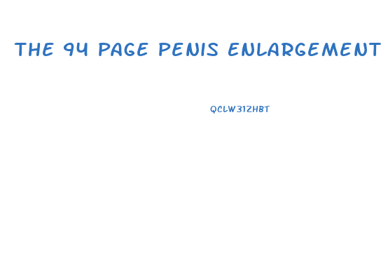The 94 Page Penis Enlargement Bible