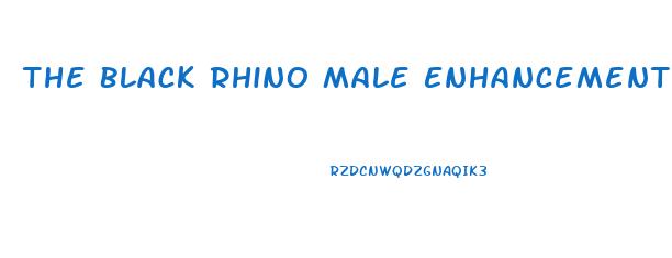 The Black Rhino Male Enhancement Supplement Capsules