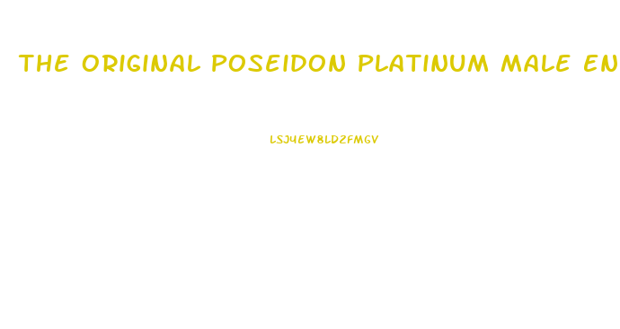 The Original Poseidon Platinum Male Enhancement