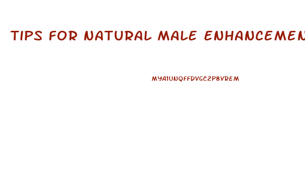 Tips For Natural Male Enhancement