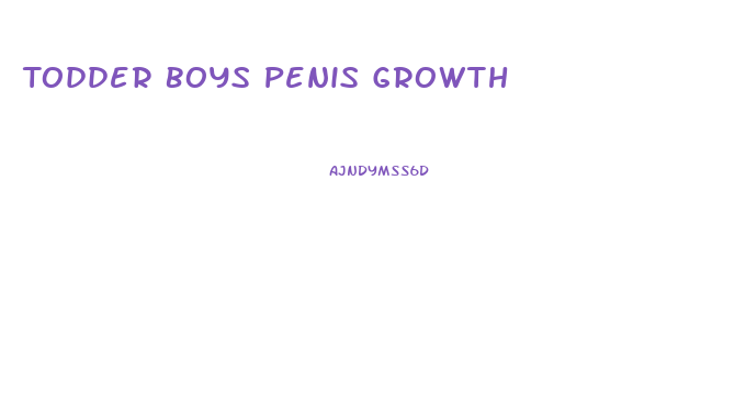 Todder Boys Penis Growth