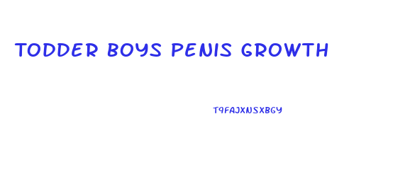 Todder Boys Penis Growth