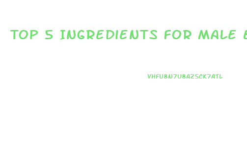 Top 5 Ingredients For Male Enhancement