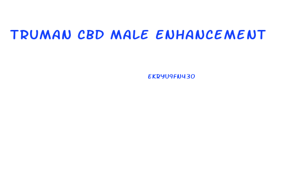 Truman Cbd Male Enhancement