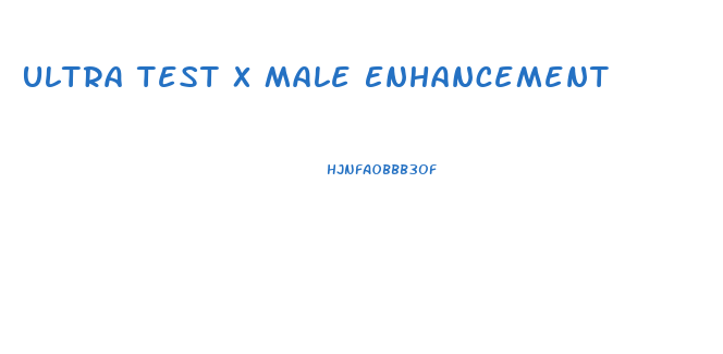 Ultra Test X Male Enhancement