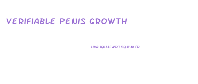 Verifiable Penis Growth