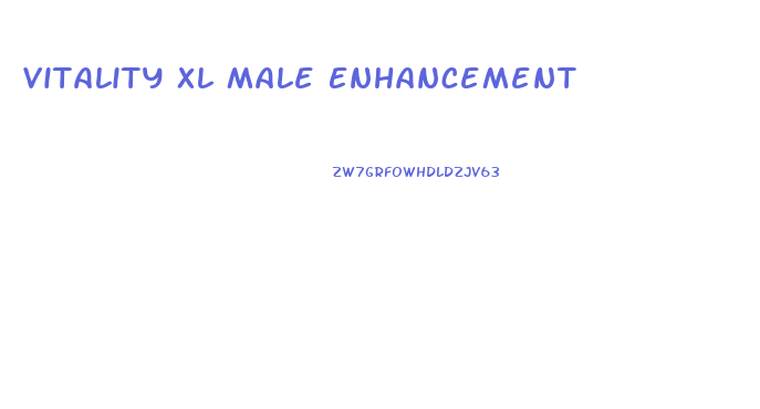 Vitality Xl Male Enhancement