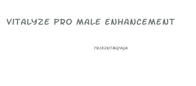 Vitalyze Pro Male Enhancement